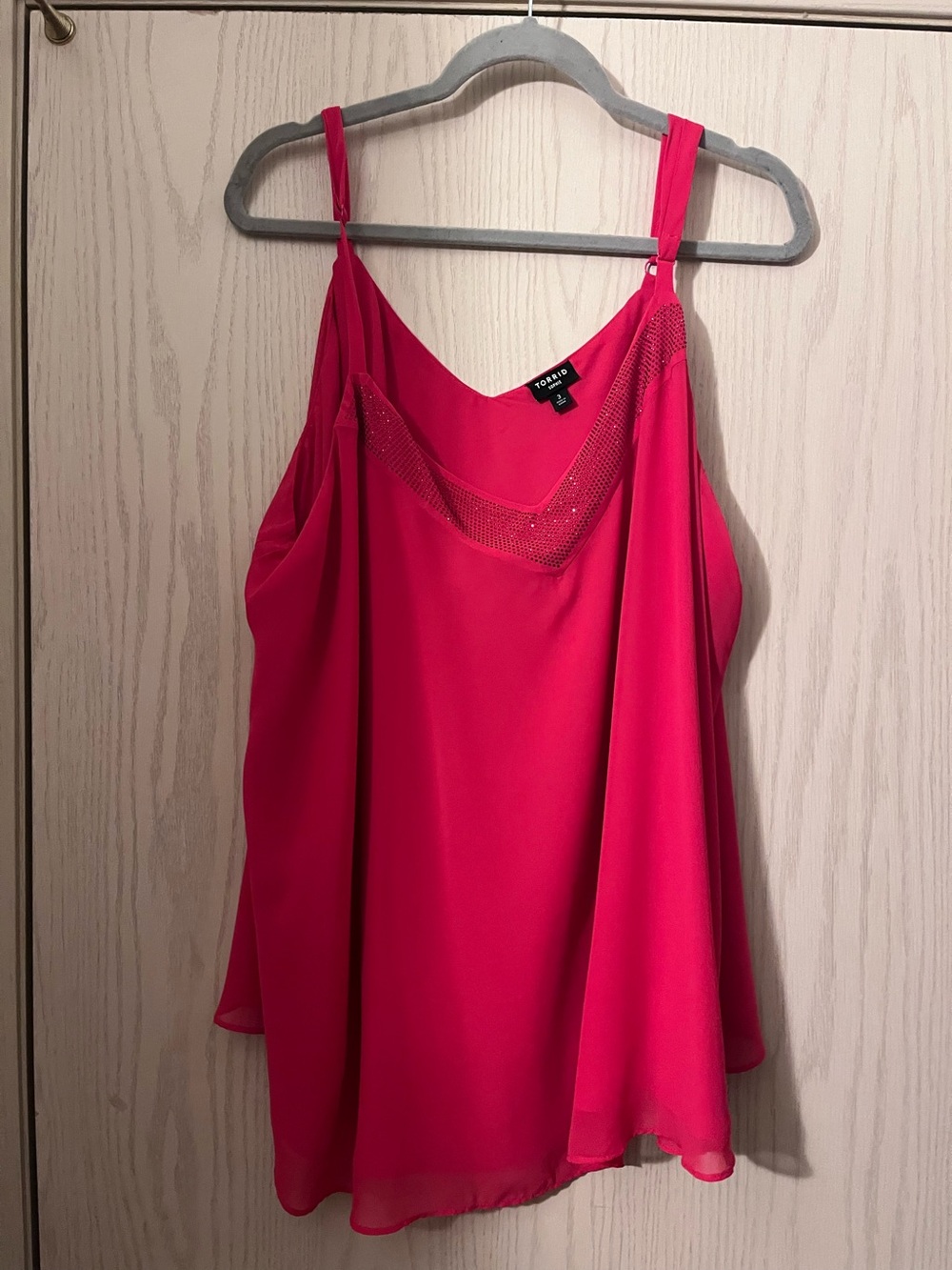 torrid Red Beaded V-Neck Camisole